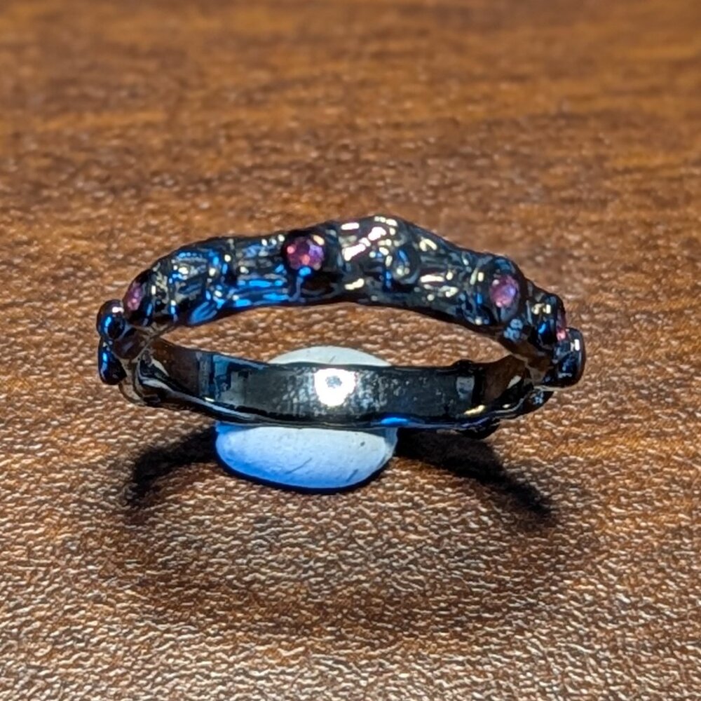 RING Rhodolite 925 Size 7.5 - Picture 3 of 5